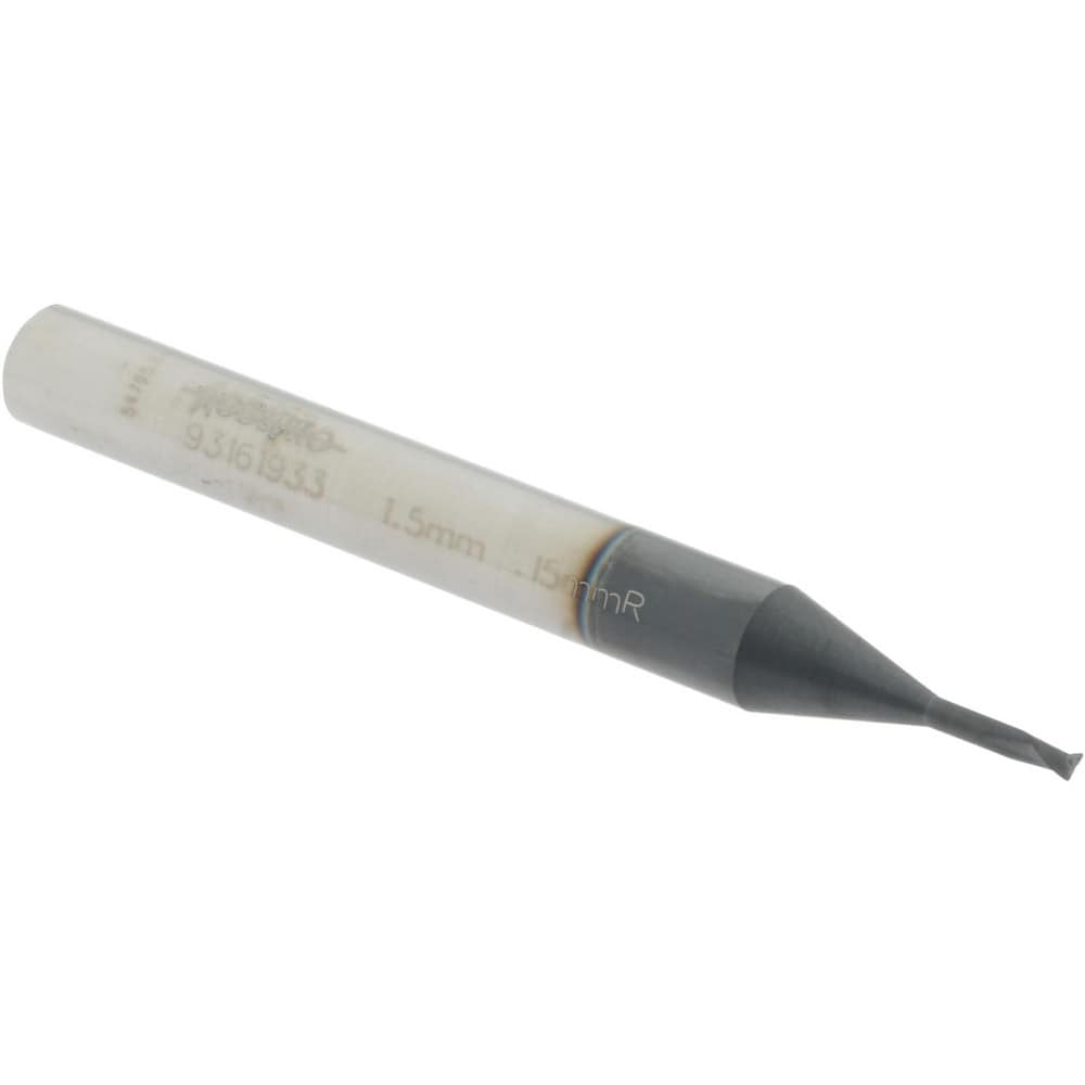 Accupro 12177342 Corner Radius End Mill: 0.0591" Dia, 0.0591" LOC, 0.0059" Radius, 2 Flutes, Solid Carbide Image