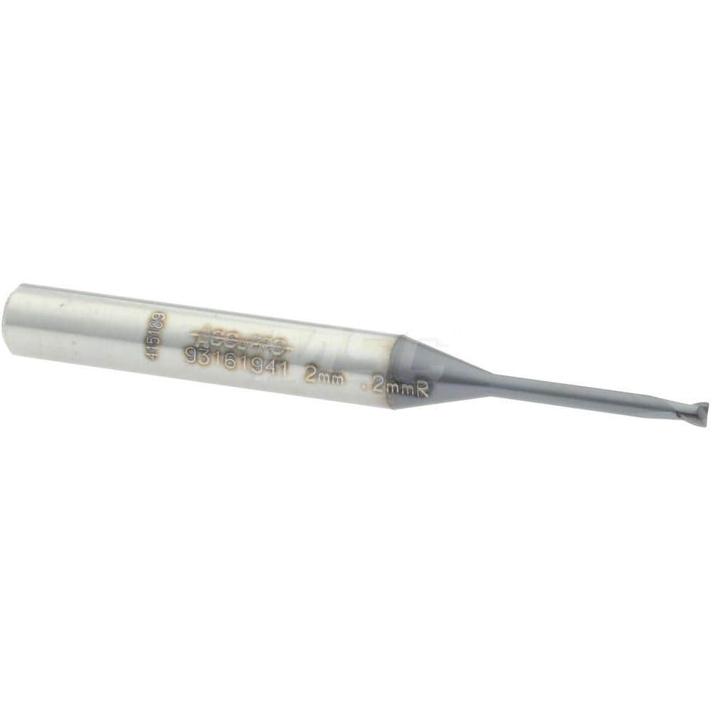 Accupro 12177348 Corner Radius End Mill: 0.0787" Dia, 0.0787" LOC, 0.0079" Radius, 2 Flutes, Solid Carbide Image