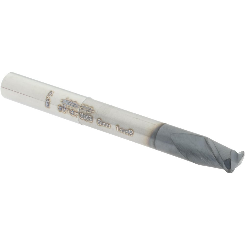 Accupro 12177374 Corner Radius End Mill: 0.2362" Dia, 0.2362" LOC, 0.0394" Radius, 2 Flutes, Solid Carbide Image