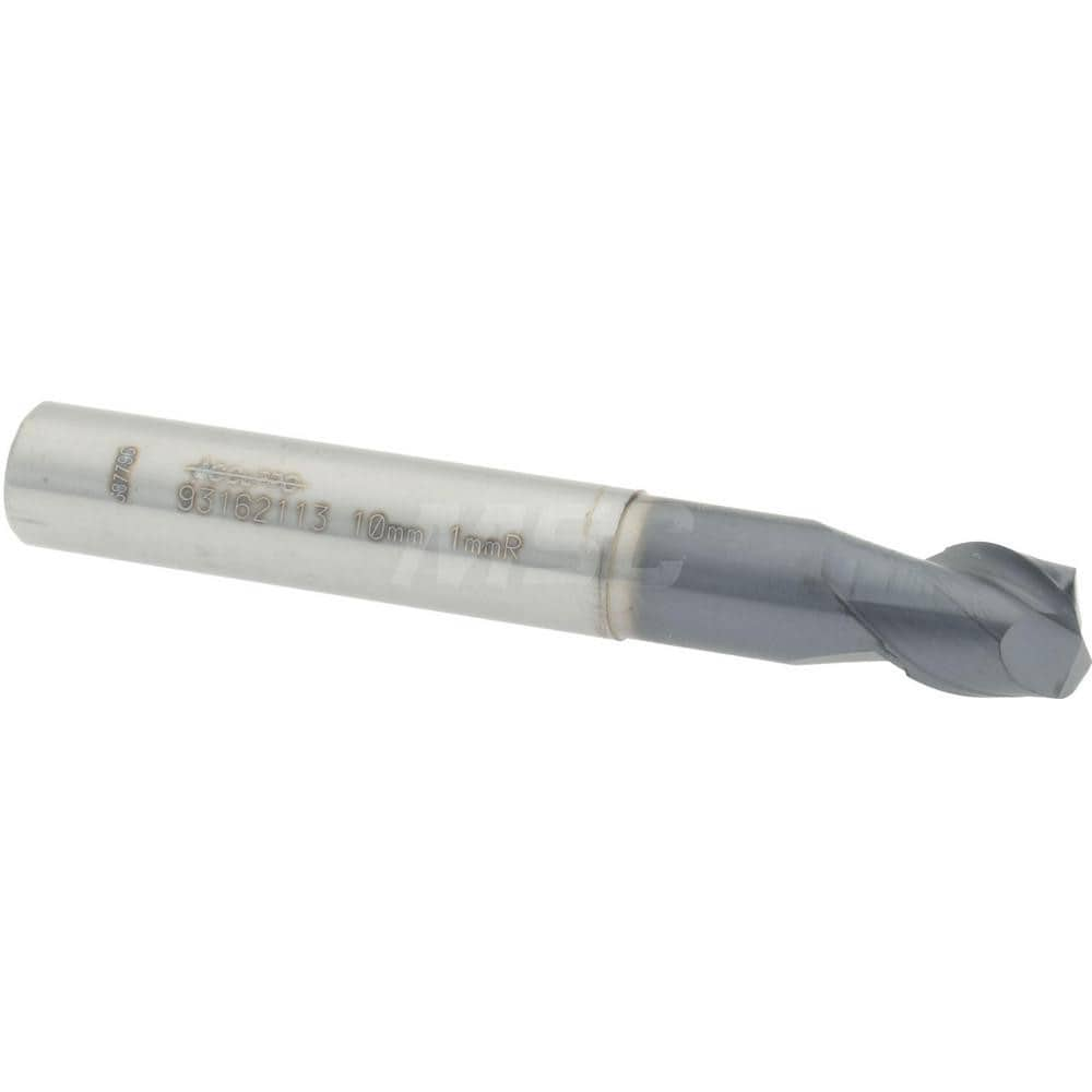 Accupro 12177380 Corner Radius End Mill: 0.3937" Dia, 0.3937" LOC, 0.0394" Radius, 2 Flutes, Solid Carbide Image