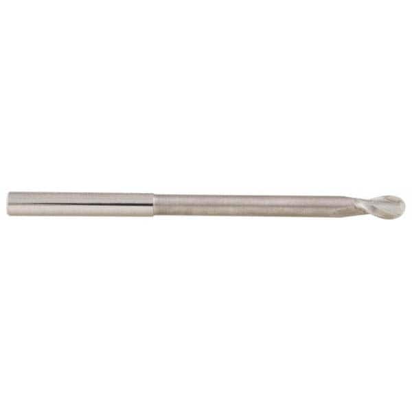 Accupro 12177189 Ball End Mill: 0.3125" Dia, 0.625" LOC, 2 Flute, Solid Carbide 