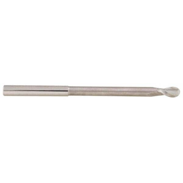 Accupro 12177189 Ball End Mill: 0.3125" Dia, 0.625" LOC, 2 Flute, Solid Carbide Image