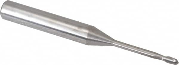 Accupro 12177251 Ball End Mill: 0.0787" Dia, 0.1969" LOC, 2 Flute, Solid Carbide 