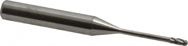 Accupro 12177235 Ball End Mill: 0.0787" Dia, 0.1969" LOC, 4 Flute, Solid Carbide Image