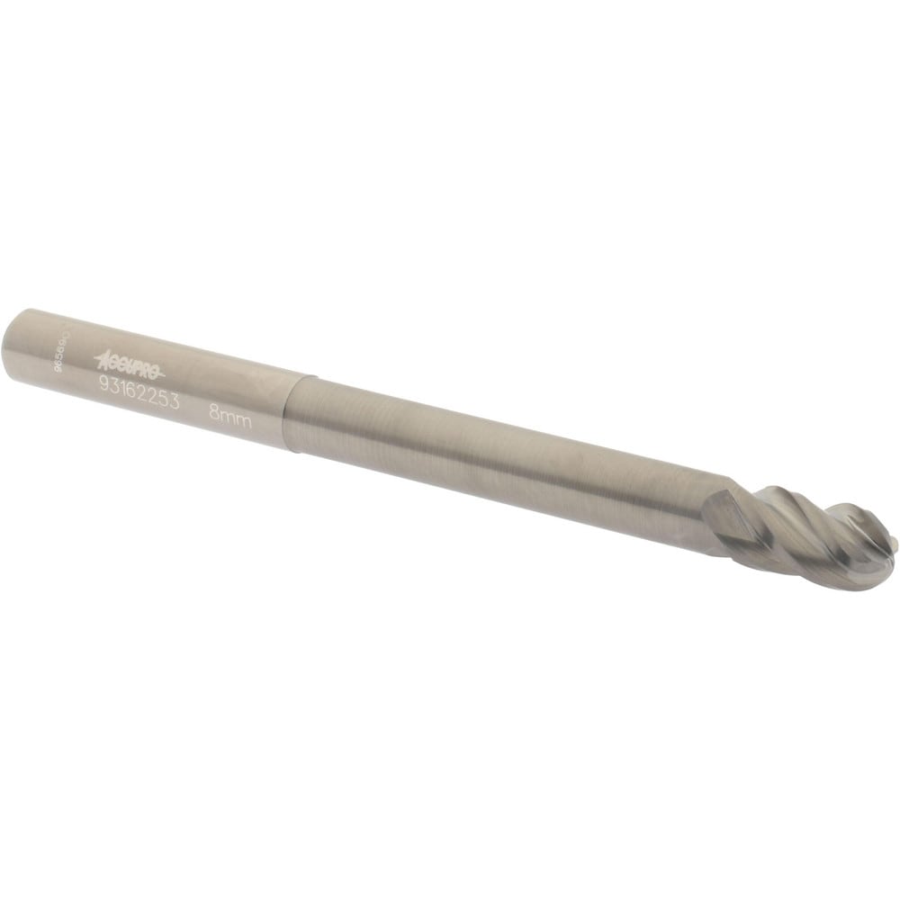 Accupro 12177245 Ball End Mill: 0.315" Dia, 0.5512" LOC, 4 Flute, Solid Carbide Image