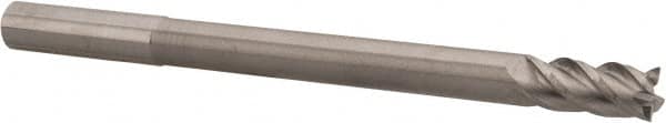 Accupro 12177146 Square End Mill: 7/16 Dia, 1 LOC, 7/16 Shank Dia, 6 OAL, 4 Flutes, Solid Carbide 