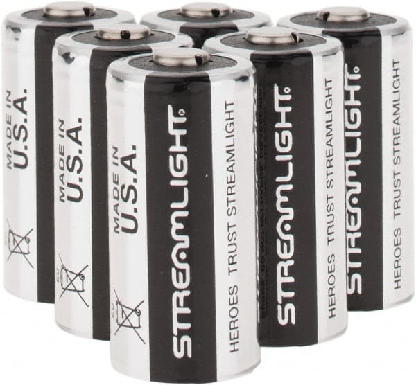Streamlight 85177 CR123A 1400mAh 3V Lithium (LiMNO2) Button Top Batteries -  12-Pack Clam Shell