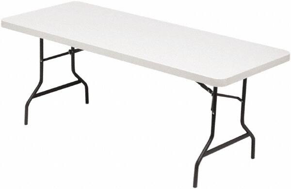 Folding Table: Rectangle, 30" OAW, 29" OAH, Polyethylene Top