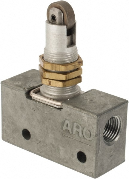 ARO/Ingersoll-Rand 215-C Mechanically Operated Valve: 3-Way, Roller Plunger Actuator, 1/8" Inlet, 2 Position Image