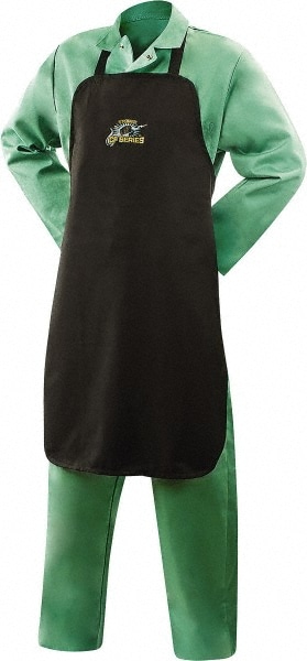 Steiner 13625 Disposable Bib Apron: Flame-Resistant Protection, Black Image