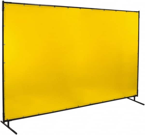 10 Ft. Wide x 6 Ft. High x 3/4 Inch Thick, 14 mil Thick Transparent Vinyl Portable Welding Screen Kit