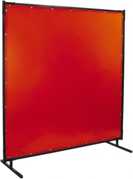 Steiner 538HD-6X6 6 Ft. Wide x 6 Ft. High x 1 Inch Thick, 14 mil Thick Transparent Vinyl Portable Welding Screen Kit 