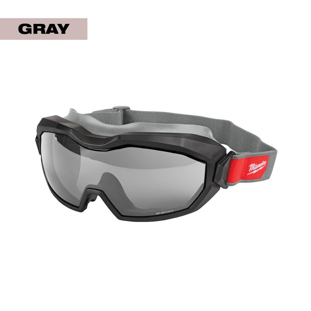 Safety Goggles; Protection Type: Dust; Splash ; Lens Coating Properties: Anti-Fog & Anti-Scratch ; Type: Safety Goggles ; Vent Type: Ventless ; Lens Color: Gray ; Lens Material: Polycarbonate