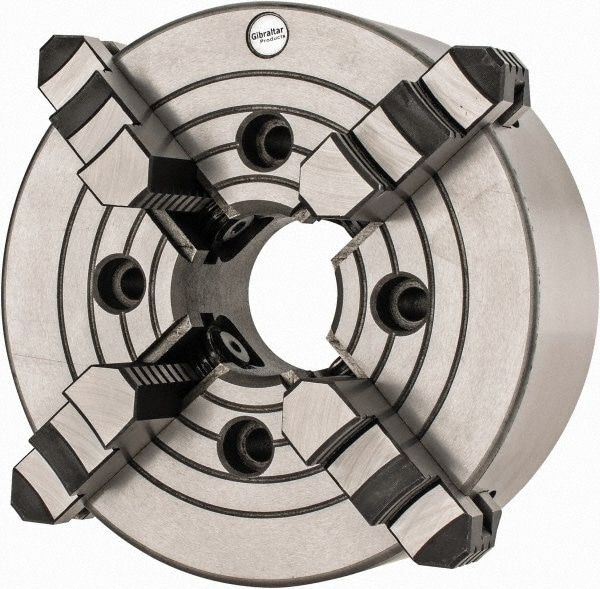 6/" Diam Independent Manual Lathe Chuck Plain Back M... Value Collection 4 Jaws