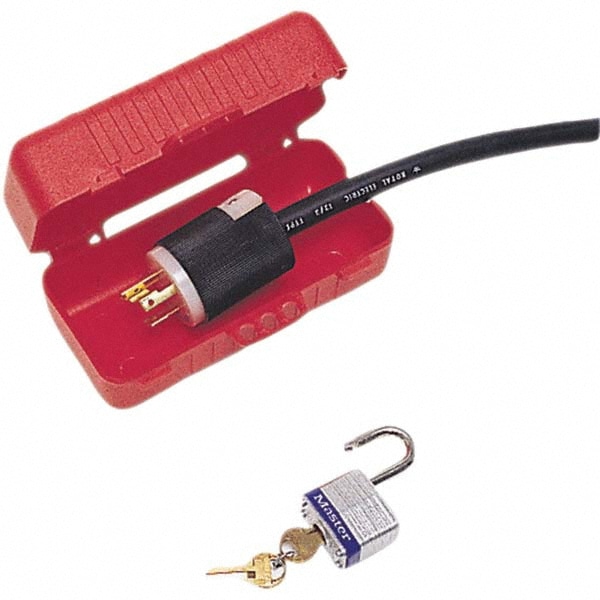 S2005 Pack of 3 Master Lock Lockout Tagout Device Electrical Prong Plug ...