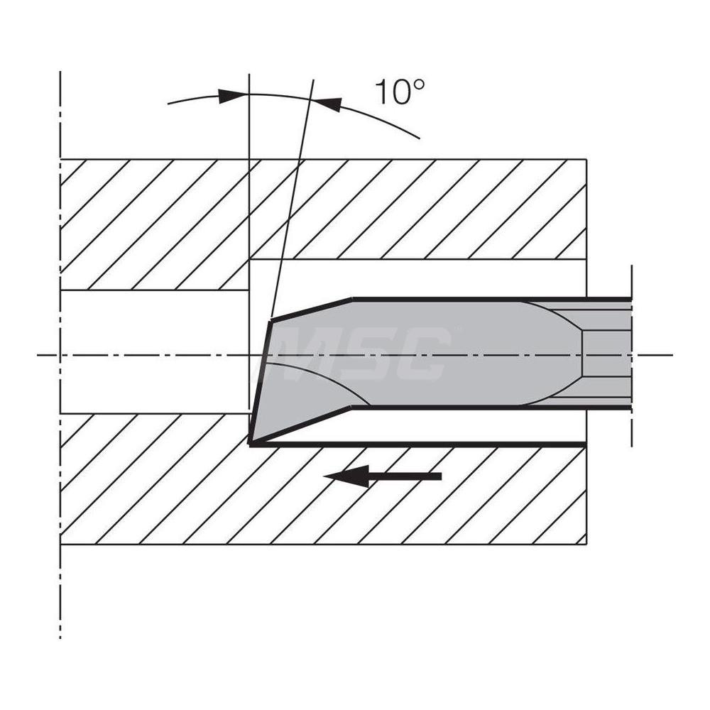 Kyocera - Indexable Boring Bar: VNBR0311-003 KW10, 3.00 mm Min Bore ...