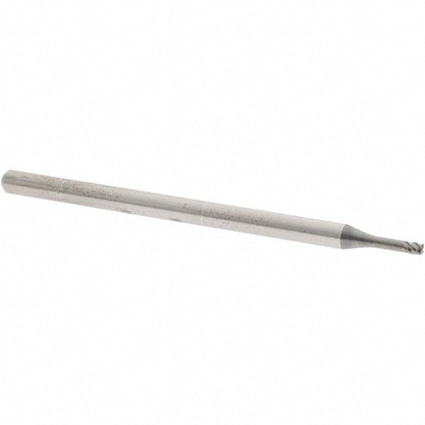 OSG 447100111 Corner Radius End Mill: 1/16" Dia, 1/16" LOC, 0.01" Radius, 4 Flutes, Solid Carbide Image