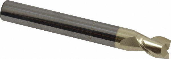 Accupro High Performance Milling Square End Mill: 5/16" Dia, 7/16" LOC - 2-1/2" OAL, 5/16" Shank Dia, ZrN Finish, Single End, Accupro High