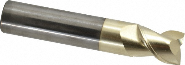 Accupro High Performance Milling Square End Mill: 3/4" Dia, 1" LOC - 4" OAL, 3/4" Shank Dia, ZrN Finish, Single End, Accupro High Performance Milling