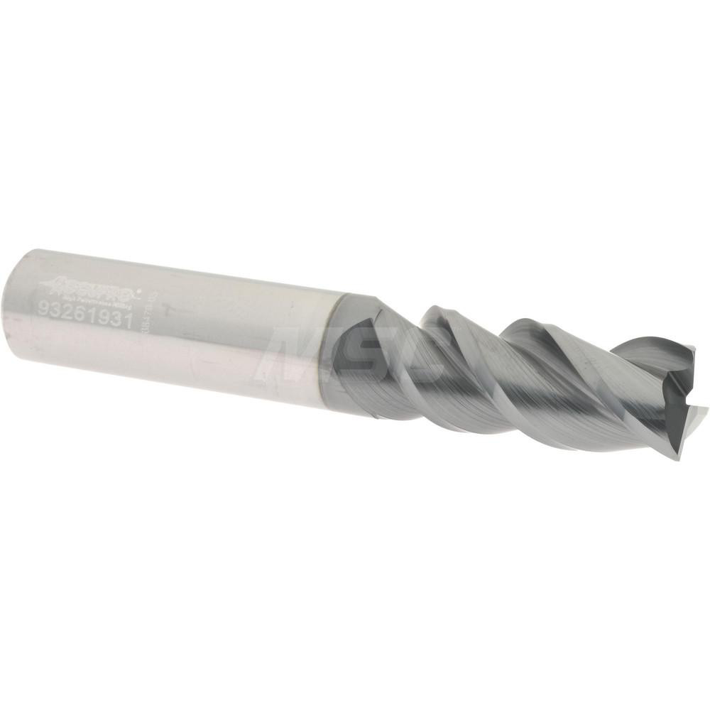 Accupro 3615000C11 Square End Mill: 1/2 Dia, 1-1/4 LOC, 1/2 Shank Dia, 3 OAL, 3 Flutes, Solid Carbide Image