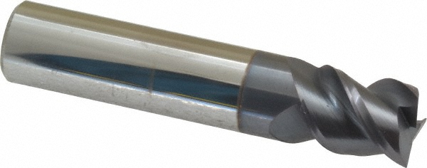 Accupro 361S5000C11 Square End Mill: 1/2 Dia, 5/8 LOC, 1/2 Shank Dia, 2-1/2 OAL, 3 Flutes, Solid Carbide Image