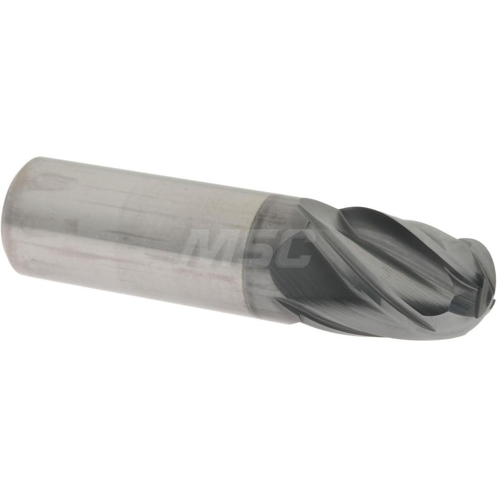 Accupro 436S7500BNC11 Ball End Mill: 0.75" Dia, 1" LOC, 4 Flute, Solid Carbide Image