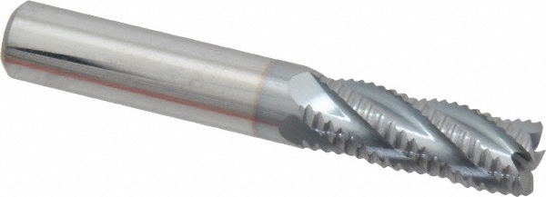 Accupro R5303750C4 Square End Mill: 3/8 Dia, 1 LOC, 3/8 Shank Dia, 2-1/2 OAL, 5 Flutes, Solid Carbide Image