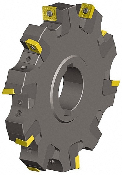 Kennametal 2629780 Indexable Slotting Cutter: 0.614 Cutting Width, 4 Cutter Dia, Shell Mount Connection, 0.887 Depth of Cut, 1 Hole, Neutral Image