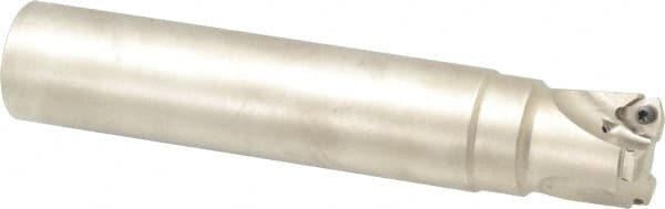 Seco 2553733 Indexable High-Feed End Mill: 1-1/2" Cut Dia, 1-1/2" Cylindrical Shank 