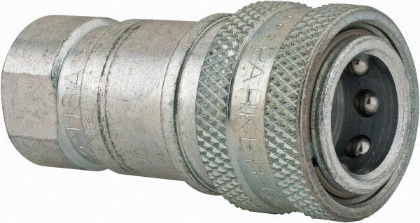 Parker H2-62 Hydraulic Hose Female Pipe Rigid Fitting: 1/4", 5,000 psi Image