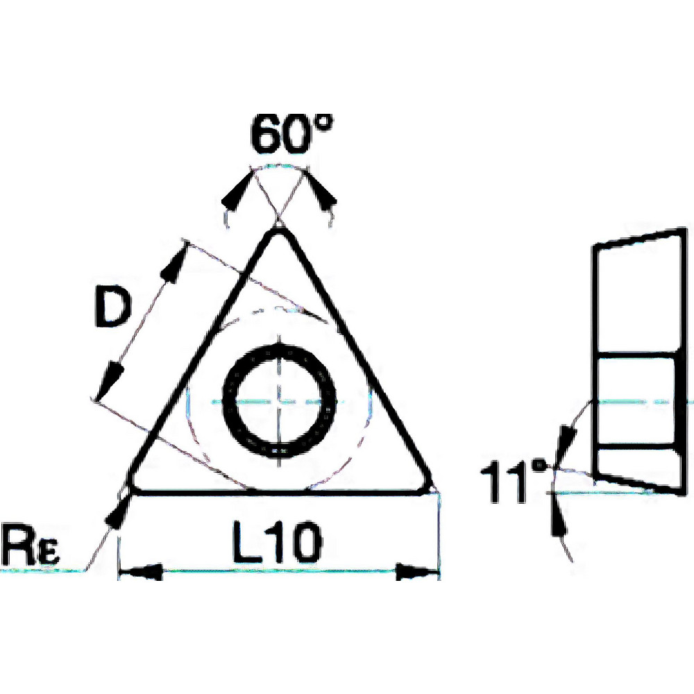 Widia Turning Insert TPMT321LF, Carbide MSC Direct