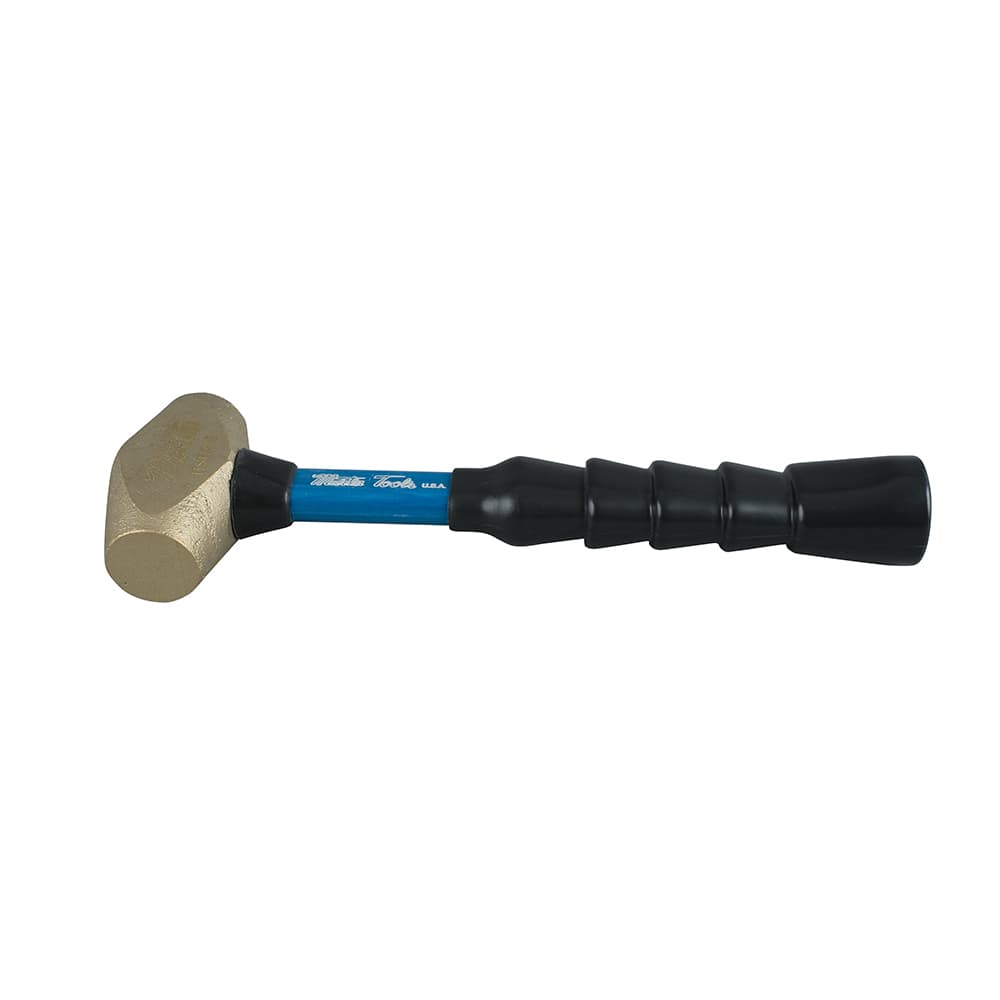 Martin Tools HSB15 Non-Marring Hammer: 1.5 lb, 1-1/4" Face Dia, Brass Head 