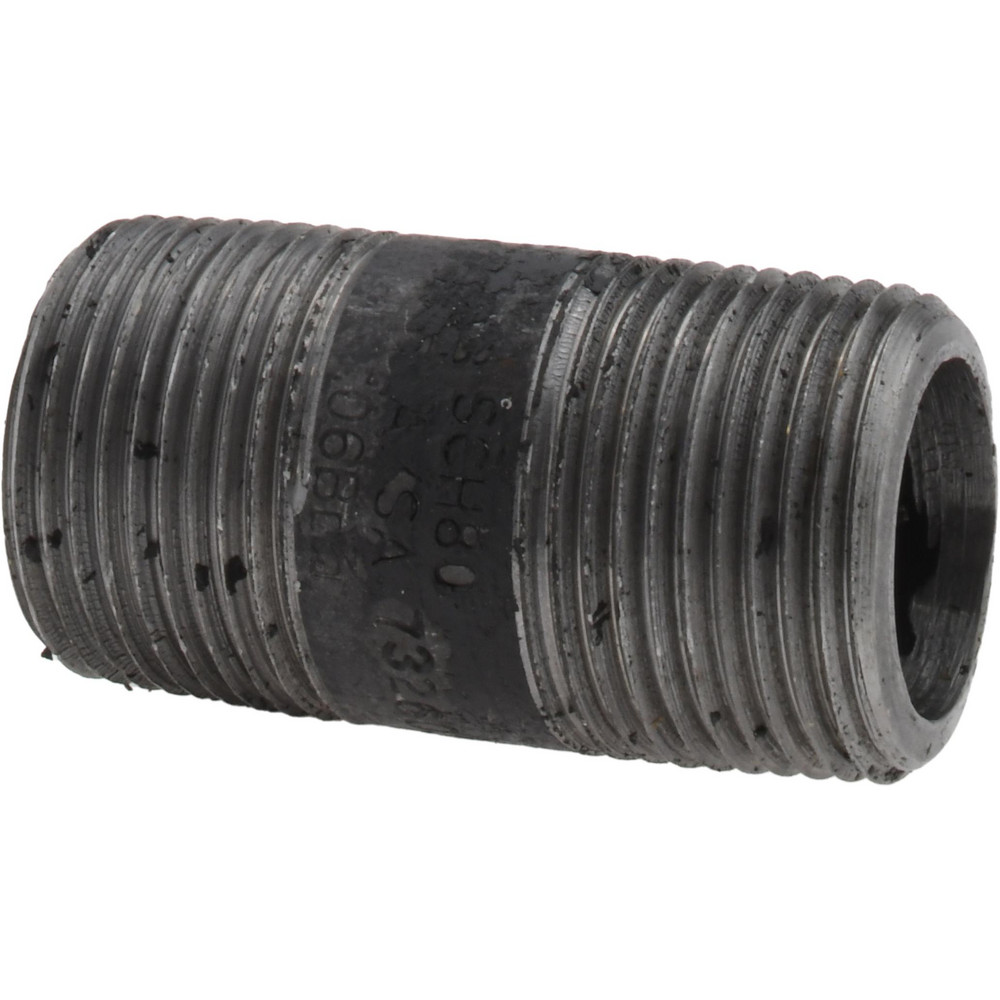 Photos - Tap / Valve / Fitting Value Collection Black Pipe Nipple: 3/4" Dia x 2" Long, Schedule 80 - Threaded | Part #584-020XSBC Black 584-020XSBC