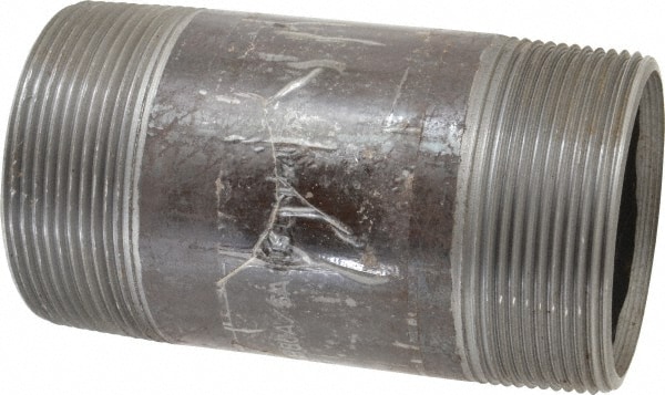 Value Collection 590-060XSBC Black Pipe Nipple: 3" Dia x 6" Long, Schedule 80 Image