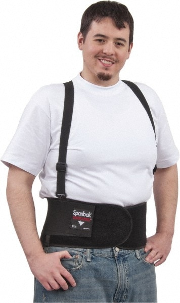 PRO-SAFE 7190-01P Back Support: Belt with Shoulder Straps, Small, 32 to 36" Waist, 8" Belt Width Image