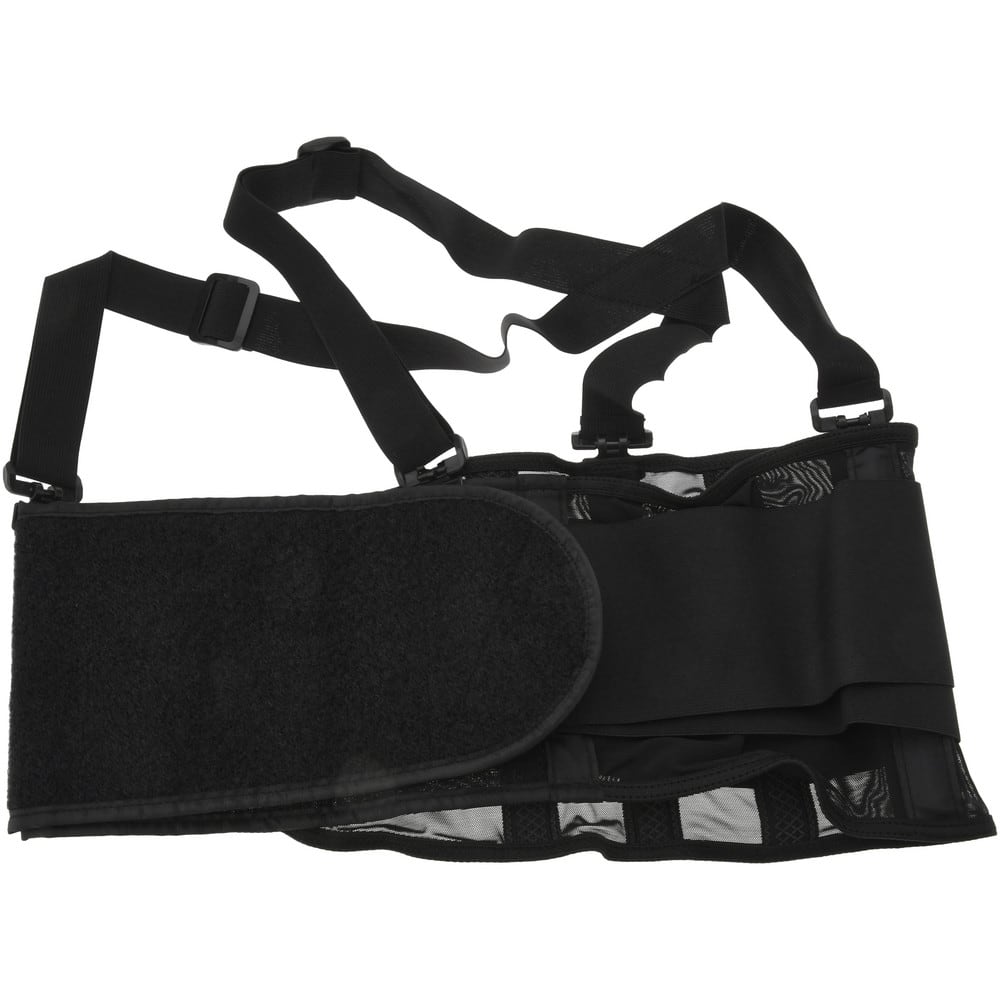 Back Support: Belt with Shoulder Straps, Medium, 36 to 40" Waist, 8" Belt Width