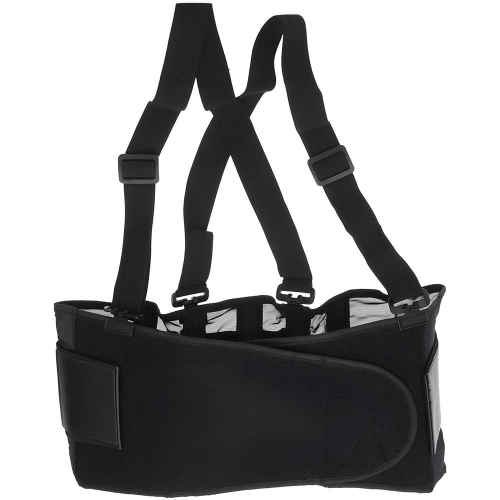 Back Support: Belt with Adjustable Shoulder Straps, Large, 40 to 44" Waist, 9" Belt Width
