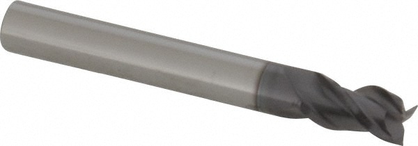 ProMax 109-01624 Square End Mill: 1/4 Dia, 3/8 LOC, 1/4 Shank Dia, 2 OAL, 3 Flutes, Solid Carbide Image