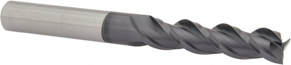 ProMax 109-02434 Square End Mill: 3/8 Dia, 1-1/2 LOC, 3/8 Shank Dia, 3-1/2 OAL, 3 Flutes, Solid Carbide Image