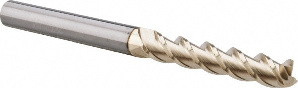 ProMax 109-01636 Square End Mill: 1/4 Dia, 1-1/4 LOC, 1/4 Shank Dia, 3 OAL, 3 Flutes, Solid Carbide Image