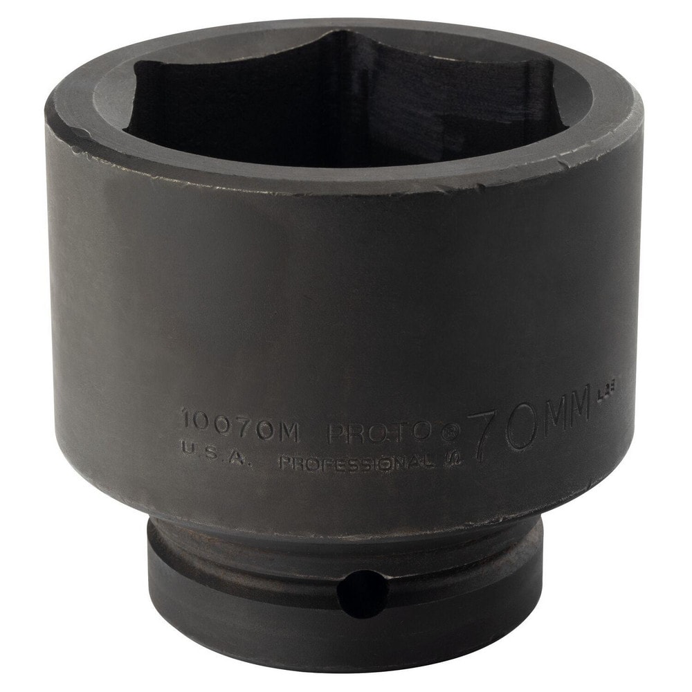 Impact Socket: 1" Drive, 70mm Socket, Hex Drive