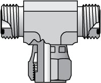 Parker 12 S6LO-S Compression Tube Swivel Branch: O-Ring Face Seal Image