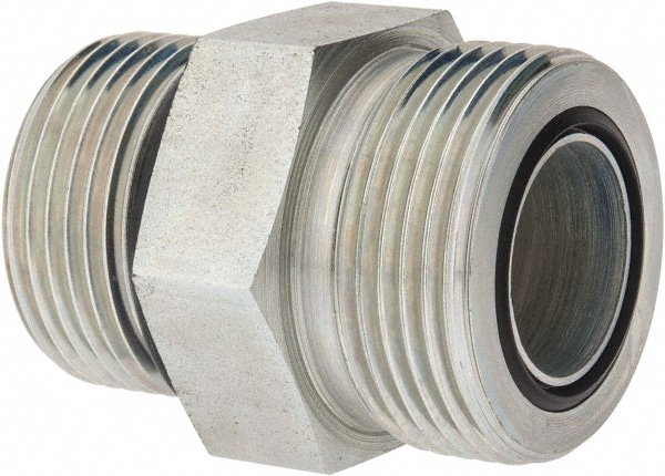 Parker 16 F5OLO-S Compression Tube Straight Thread Connector: 1-5/16-12" Thread, 1" Tube OD, O-Ring Face Seal/SAE-ORB Image