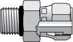 Parker 16 F65OL-S Compression Tube Straight Thread Swivel Connector: 1-5/16-12" Thread, 1" Tube OD, O-Ring Face Seal/SAE-ORB Image