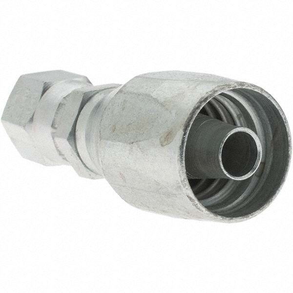 7/16-20 JIC, Carbon Steel Reusable Hose Female Swivel Fitting