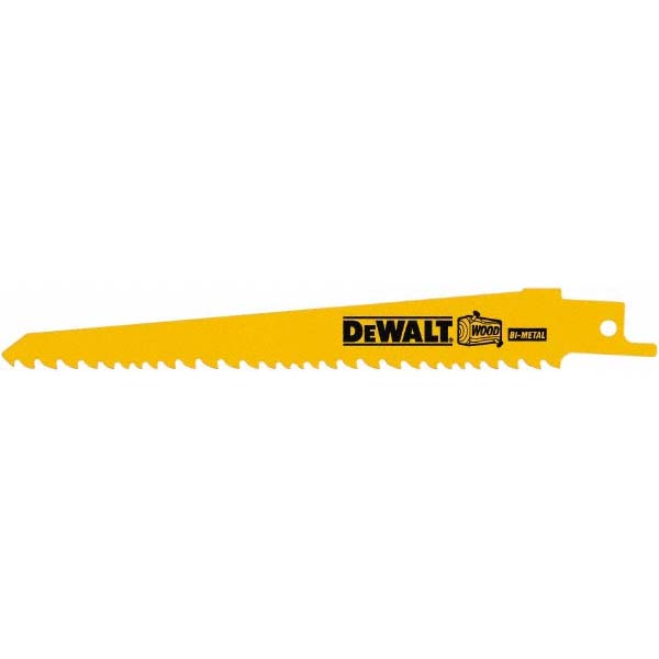 DeWALT 6" Long x 3/4" Thick, BiMetal Reciprocating Saw Blade 93518645 MSC Industrial Supply