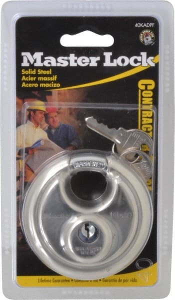 Master Lock 40KADPF0452 Padlock: Stainless Steel, Keyed Alike, 2-3/4" Wide 