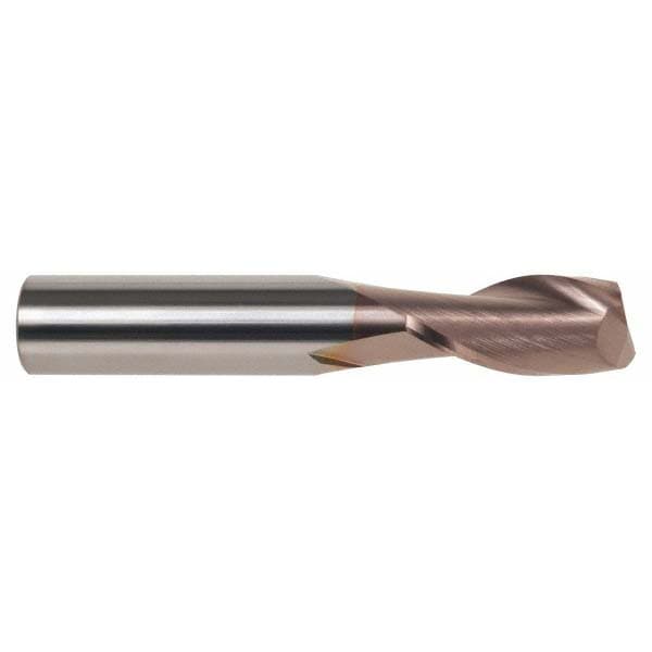 SGS 39575 Square End Mill: 1 Dia, 1-1/2 LOC, 1 Shank Dia, 4 OAL, 2 Flutes, Solid Carbide 