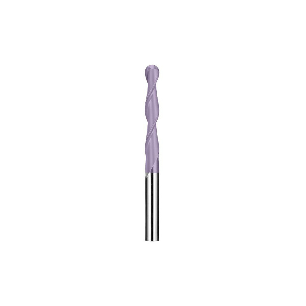 SGS 31981 Ball End Mill: 0.3125" Dia, 1.625" LOC, 2 Flute, Solid Carbide Image