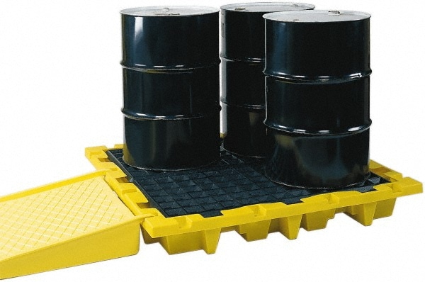 Eagle 1646 Spill Pallet: 4 Drum, 66 gal, 6,000 lb, Polyethylene Image